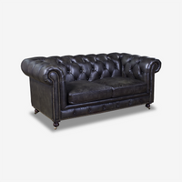 Classic Chesterfield Leather Sofa