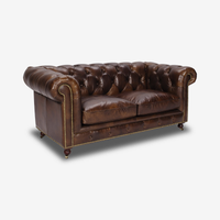 Classic Chesterfield Leather Sofa