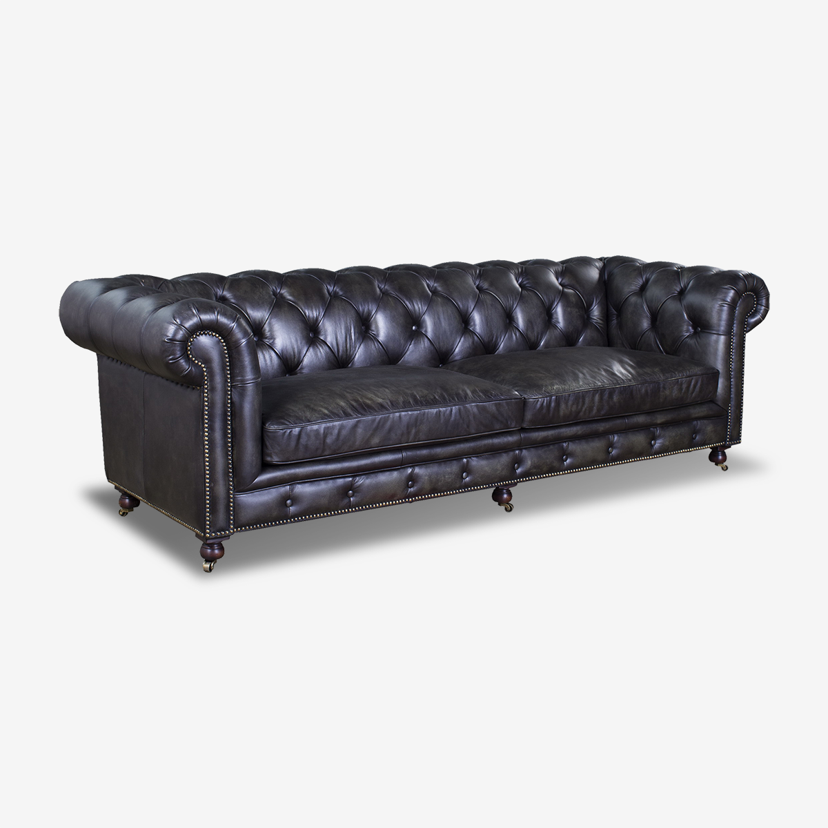 Classic Chesterfield Leather Sofa
