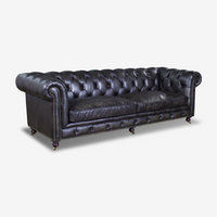 Classic Chesterfield Leather Sofa