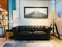 Classic Chesterfield Leather Sofa