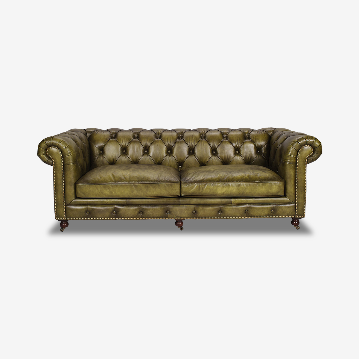 Classic Chesterfield Leather Sofa