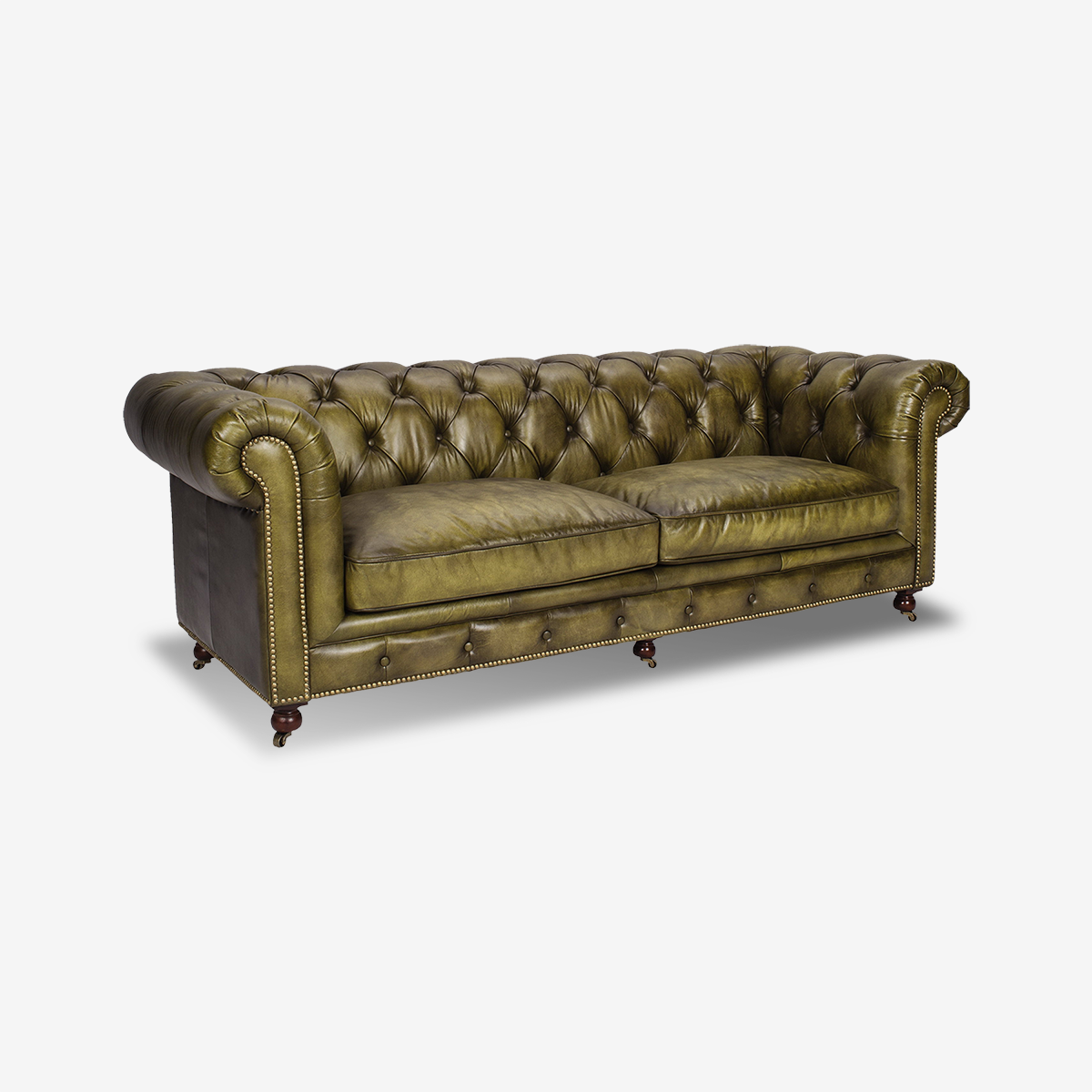 Classic Chesterfield Leather Sofa