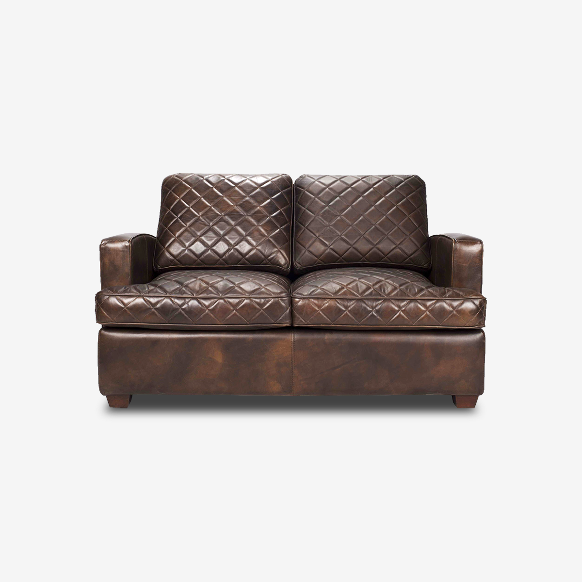 Rhombic Classic Leather Sofa