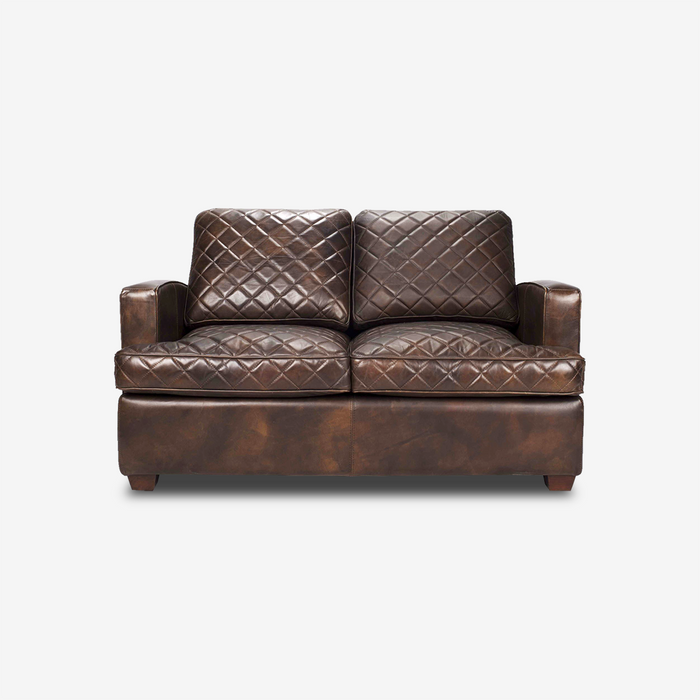Rhombic Classic Leather Sofa