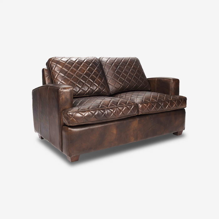 Rhombic Classic Leather Sofa