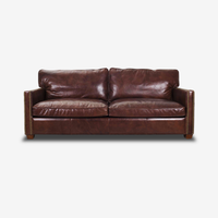Darren Classic Leather Sofa