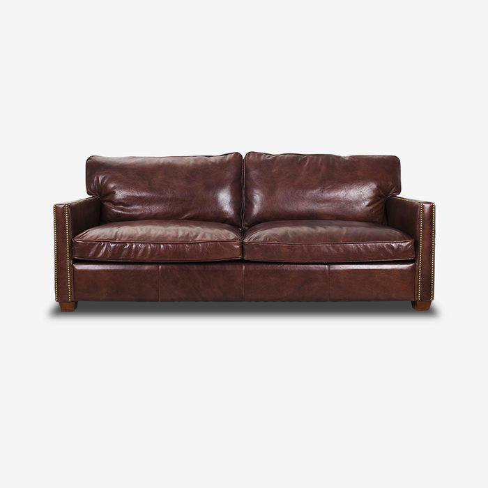 Darren Classic Leather Sofa