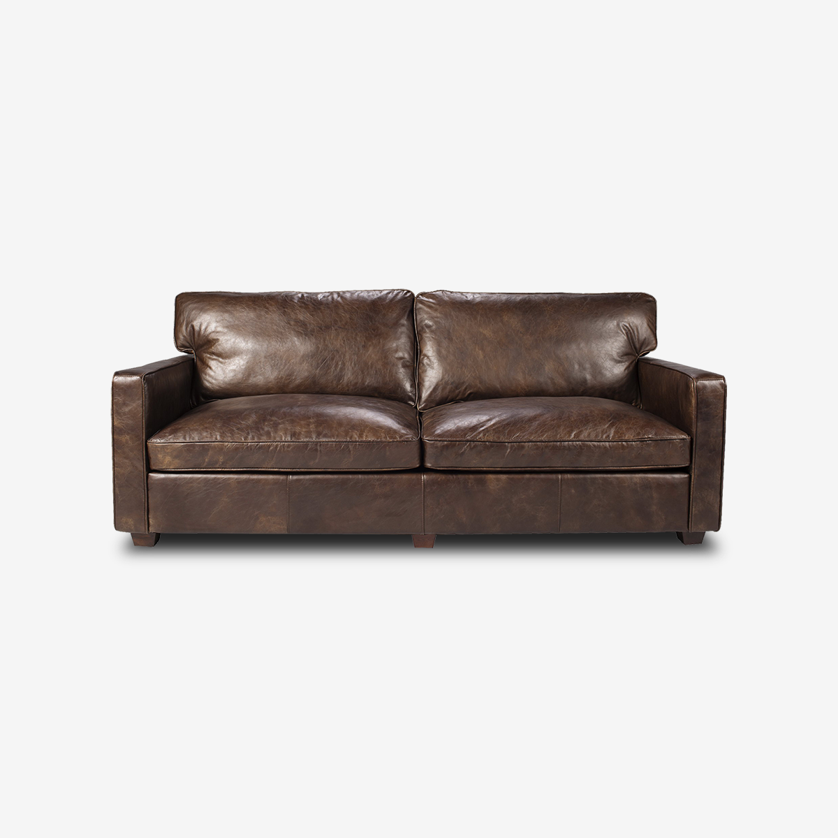 Darren Classic Leather Sofa