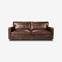 Darren Classic Leather Sofa