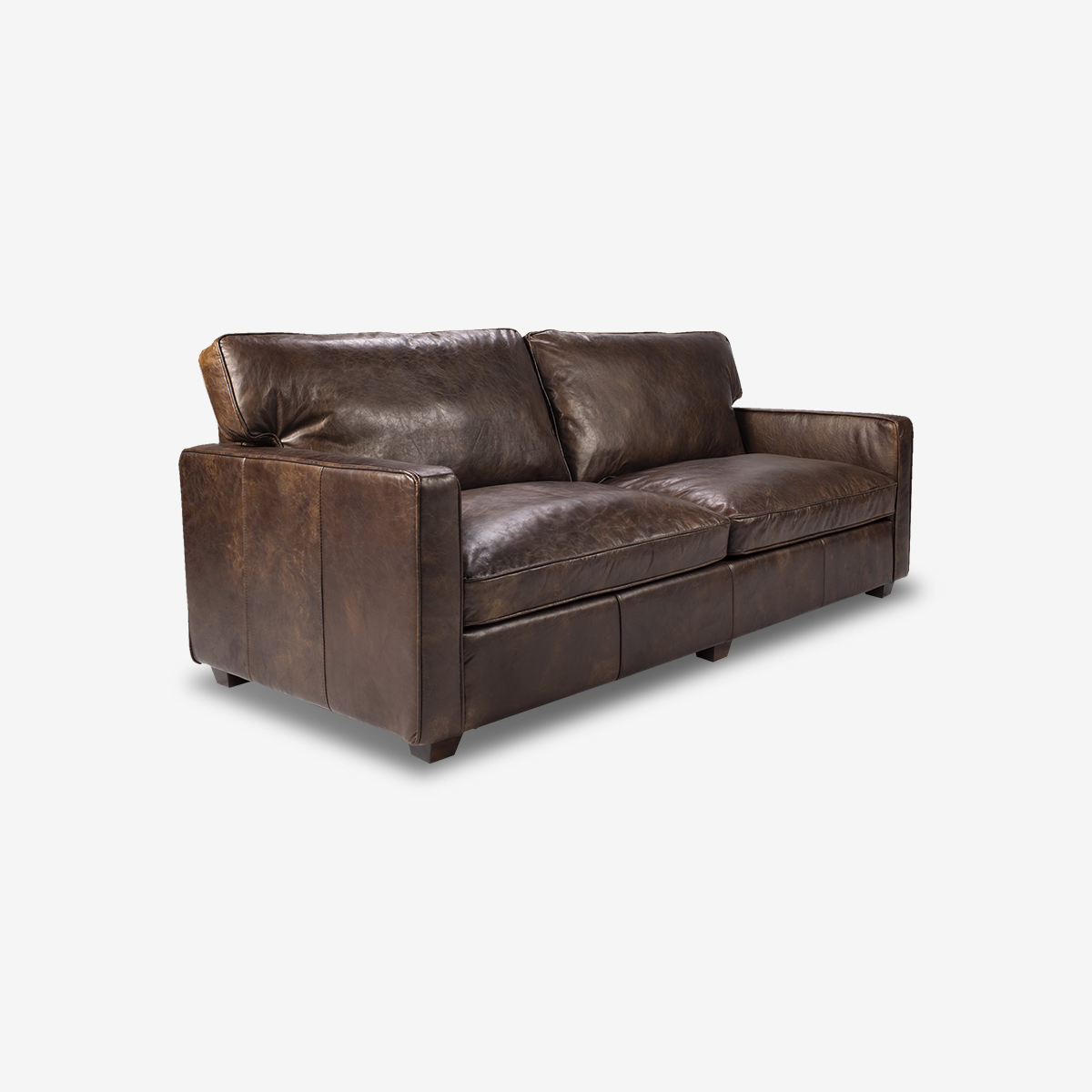 Darren Classic Leather Sofa