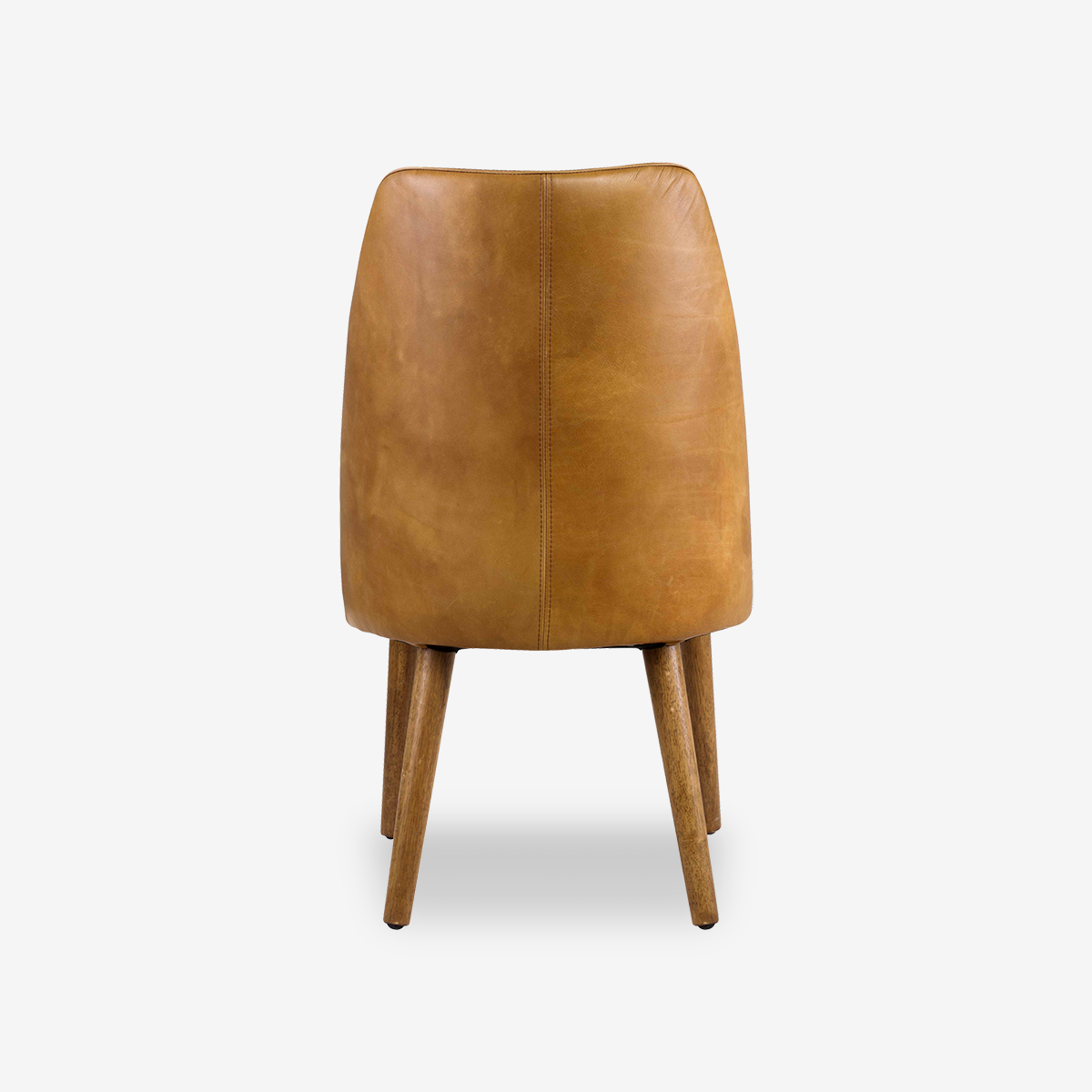 Emmy Leather Solid Wood Dining Chair