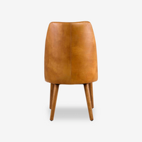 Emmy Leather Solid Wood Dining Chair