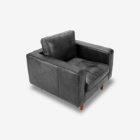 Daniel Industrial Leather Armchair