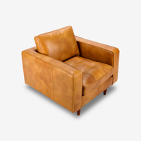 Daniel Industrial Leather Armchair