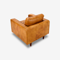 Daniel Industrial Leather Armchair