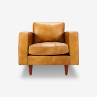 Daniel Industrial Leather Armchair