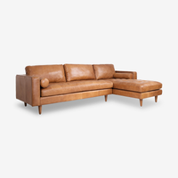 Daniel Leather L-Shape Sofa