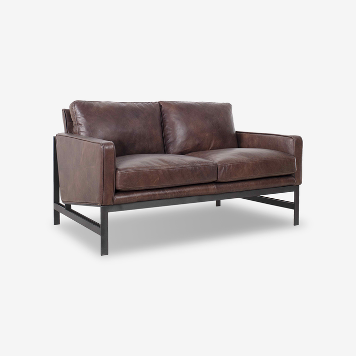 Frankie Leather Two-Seater Sofa