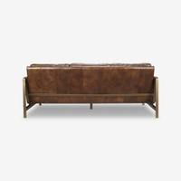 Frankie Leather Three-Seater Sofa