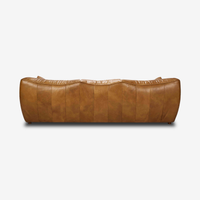 Gavin Leather Three-Seater Sofa