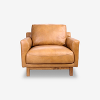 Gabriel Minimalist Leather Armchair