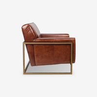 Hayden Industrial Leather Armchair