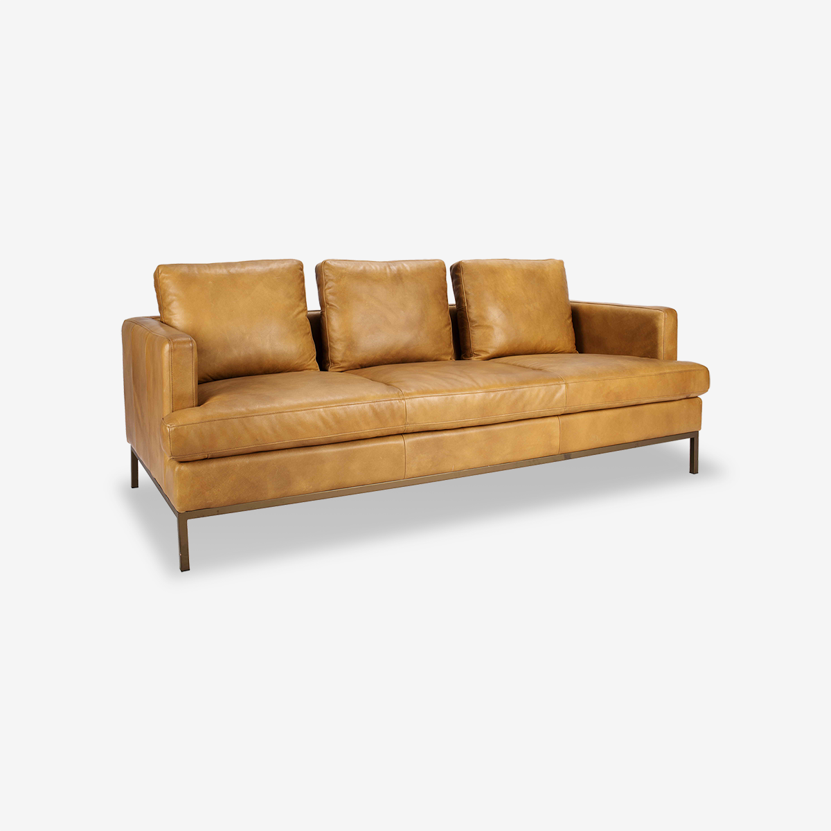 Roger Vintage Leather Three-Seater
