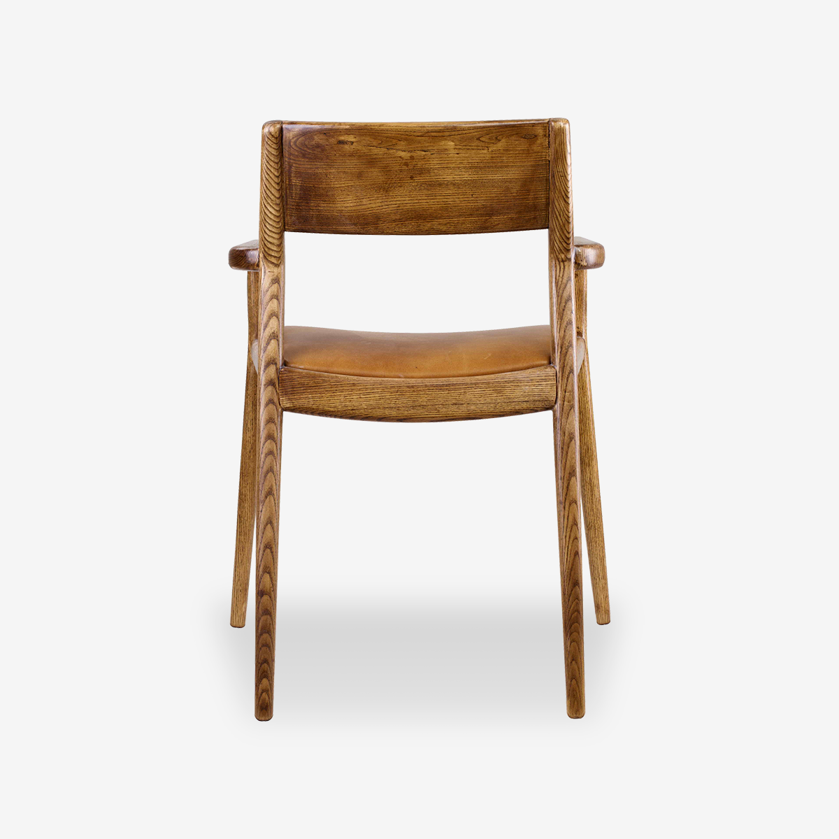 Odelia Solid Wood Leather Armchair