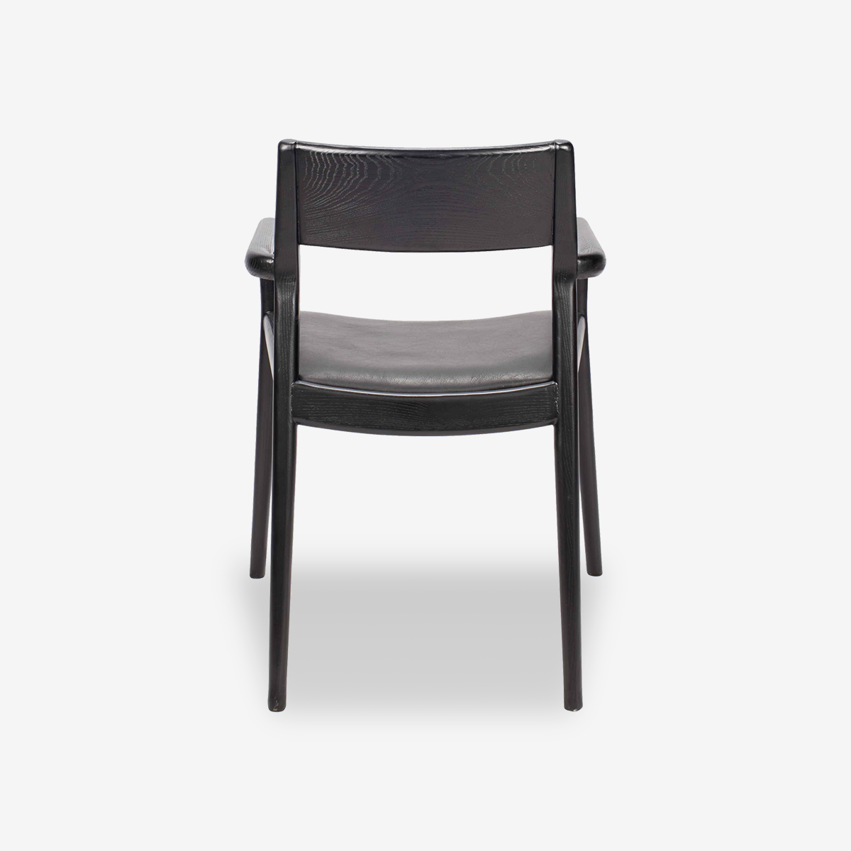 Odelia Solid Wood Leather Armchair