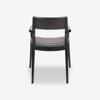 Odelia Solid Wood Leather Armchair