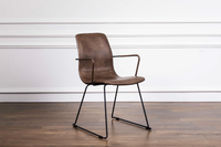 Fonda Industrial Leather Armchair