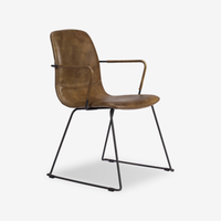 Fonda Industrial Leather Armchair