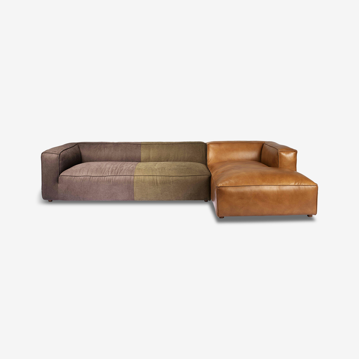 Timothy Patchwork Leather Sofa RH-C