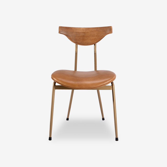 Elvis Industrial Leather Dining Chair
