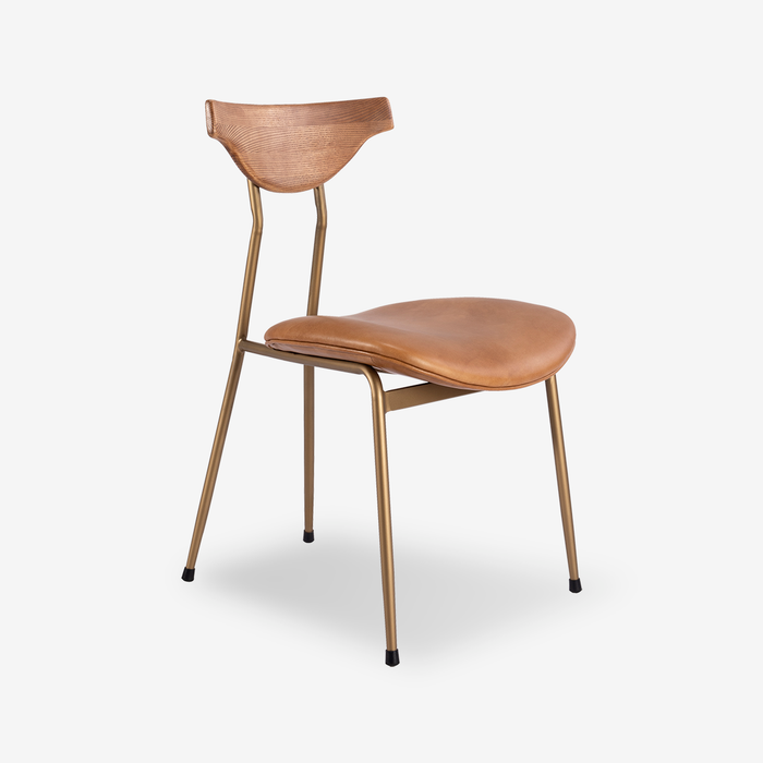 Elvis Industrial Leather Dining Chair