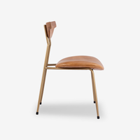 Elvis Industrial Leather Dining Chair