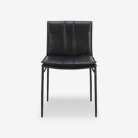 Paula Leather & Metal Dining Chair