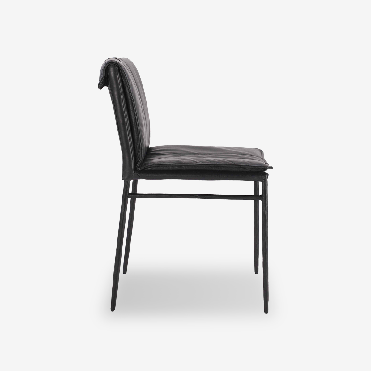 Paula Leather & Metal Dining Chair
