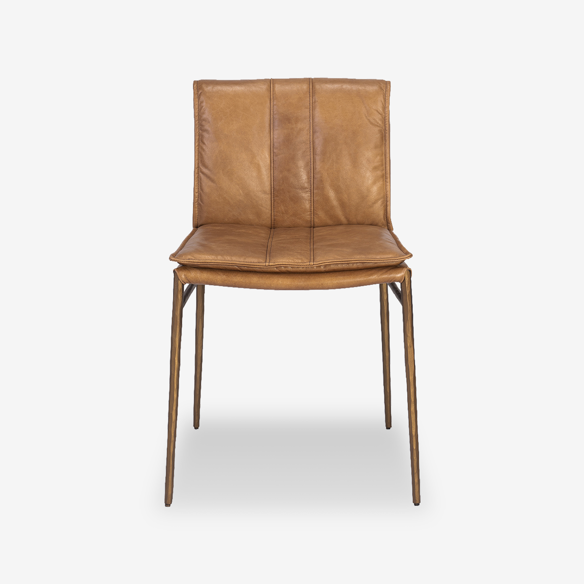 Paula Leather & Metal Dining Chair