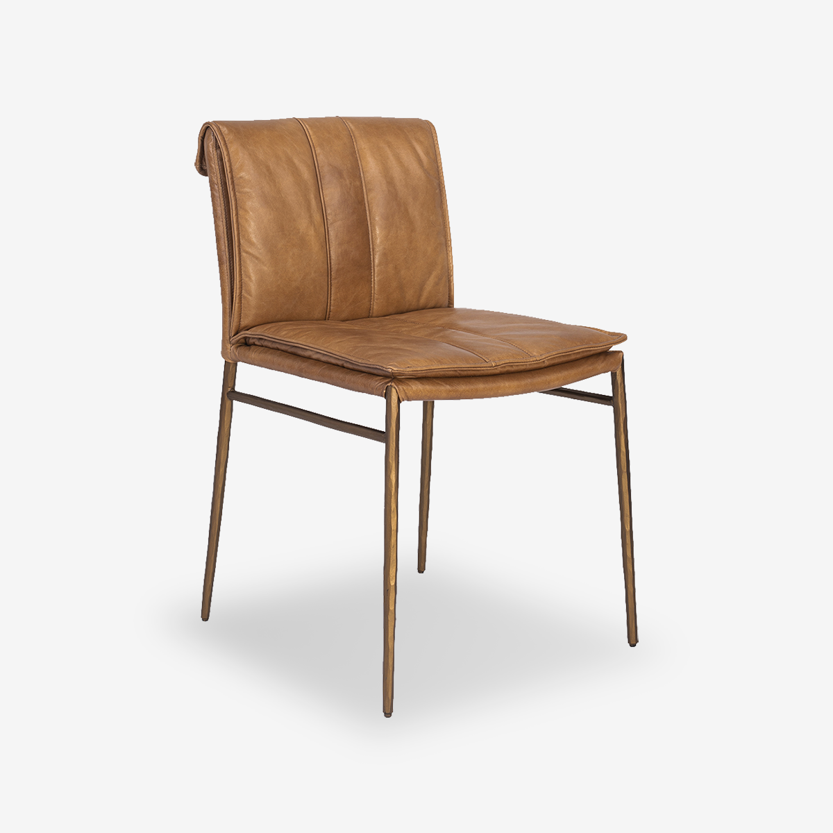Paula Leather & Metal Dining Chair