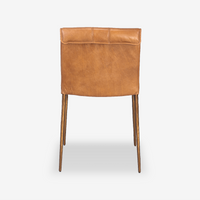 Paula Leather & Metal Dining Chair