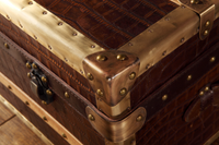 Voyager Crocodile Leather Trunk