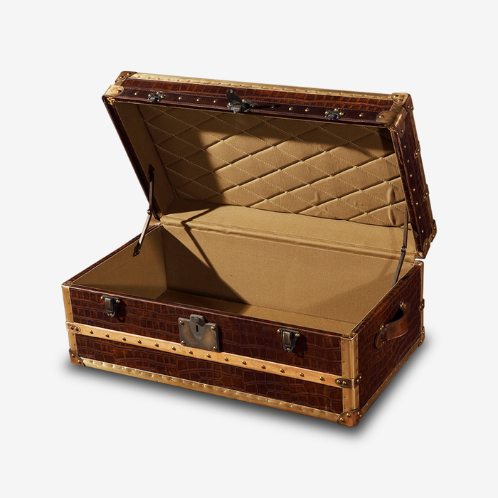 Voyager Crocodile Leather Trunk