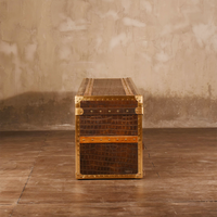 Vintage Antique Crocodile Trunk-RT130