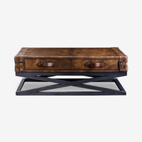 Legacy Leather-Metal Coffee Table