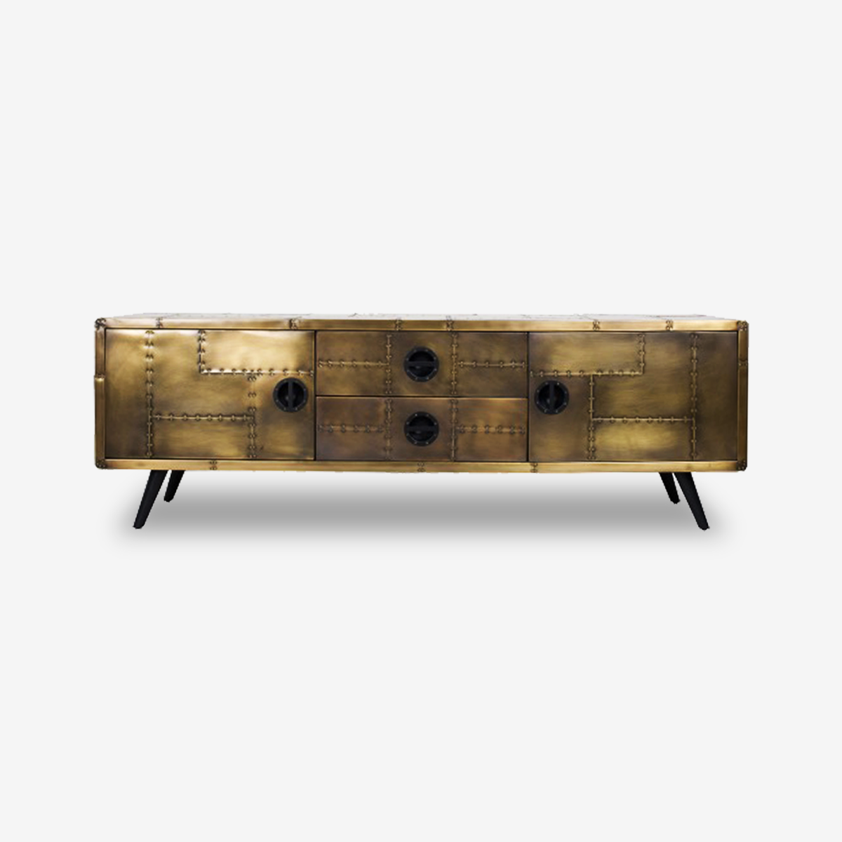 Antique Brass TV Stand