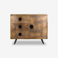 Jane Vintage Brass Cabinet
