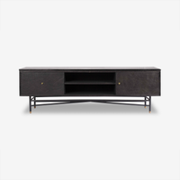 Alu-Wood Minimalist TV Stand