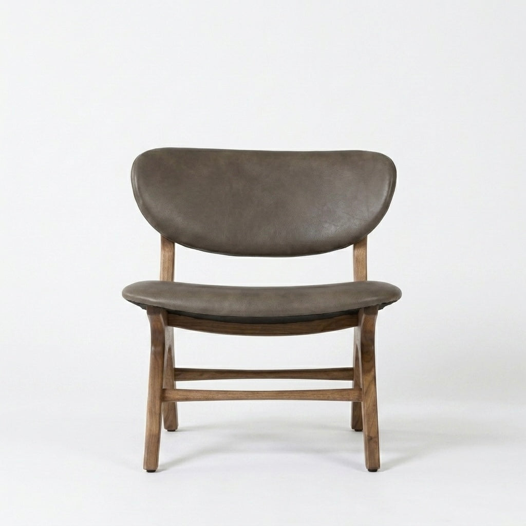 Haven Solid Wood Leather Chair
